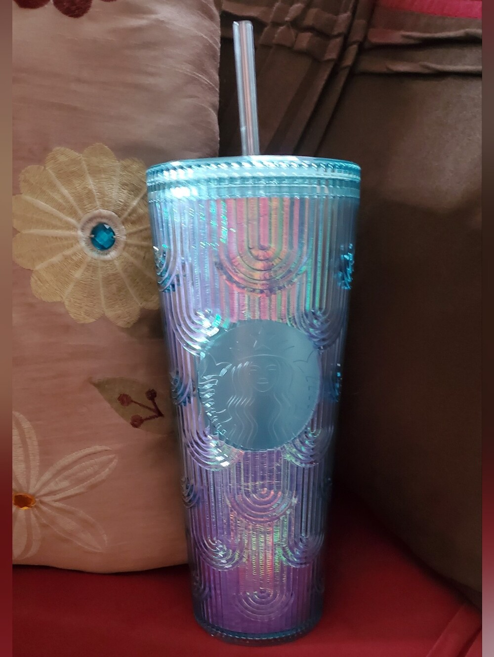 Starbucks venti mermaid scales cold cup tumbler